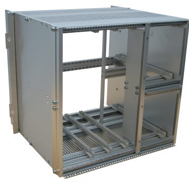 6U KM6-RF Subrack - Shielded for EMC (Rail)