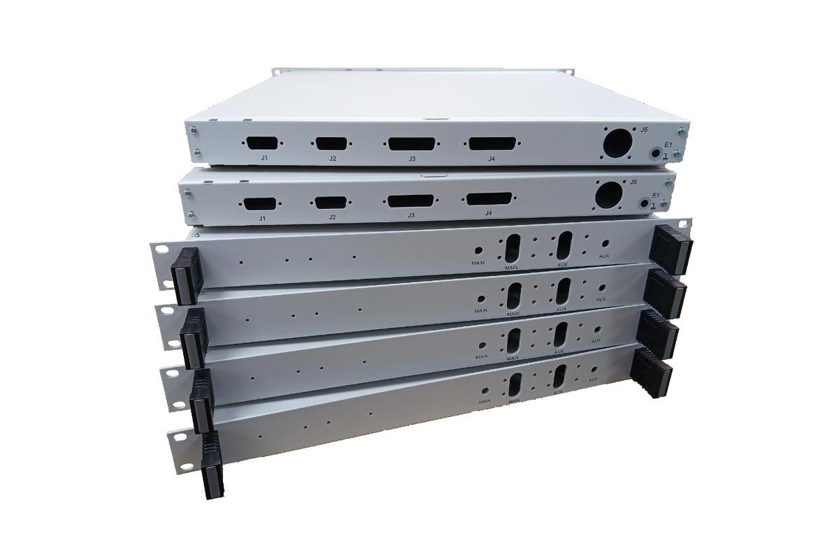 1u customised rackcase for comms application stack of 1u customised rackcases for a comms application in 2024